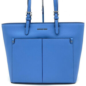 Michael Kors Jet Set Medium Pocket Tote Bag South Pacific Blue